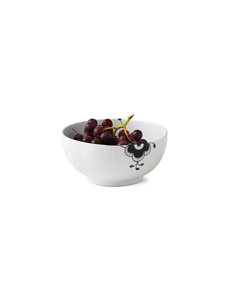 Royal Copenhagen Sort Mega Riflet, skål 21 cm - 2 - Jacobsen Plus