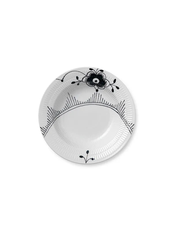 Royal Copenhagen Sort Mega Riflet, dyb tallerken 21 cm - 1 - Jacobsen Plus