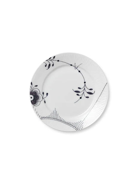Royal Copenhagen Sort Mega Riflet, tallerken 22 cm - 1 - Jacobsen Plus