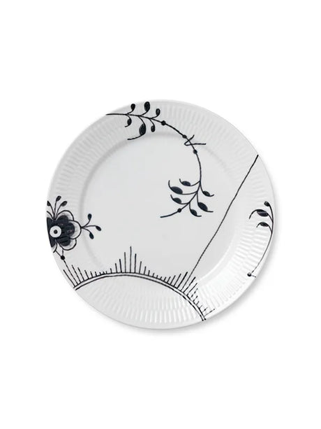 Royal Copenhagen Sort Mega Riflet, tallerken 27 cm - 1 - Jacobsen Plus