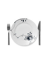 Royal Copenhagen Sort Mega Riflet, tallerken 22 cm - 2 - Jacobsen Plus