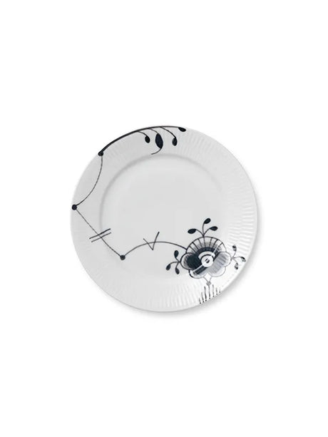 Royal Copenhagen Sort Mega Riflet, tallerken 22 cm - 1 - Jacobsen Plus