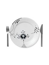 Royal Copenhagen Sort Mega Riflet, tallerken 27 cm - 2 - Jacobsen Plus