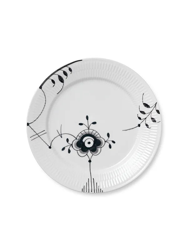 Royal Copenhagen Sort Mega Riflet, tallerken 27 cm - 1 - Jacobsen Plus
