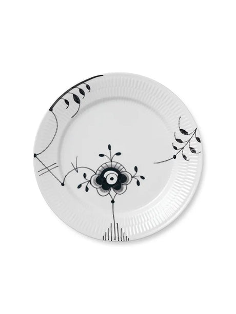 Royal Copenhagen Sort Mega Riflet, tallerken 27 cm - 1 - Jacobsen Plus