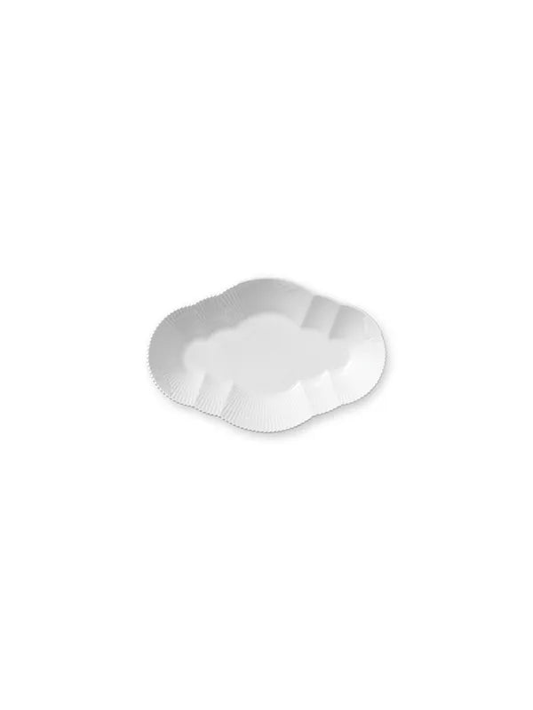 Royal Copenhagen Hvid Elements, fad 23 cm - 1 - Jacobsen Plus
