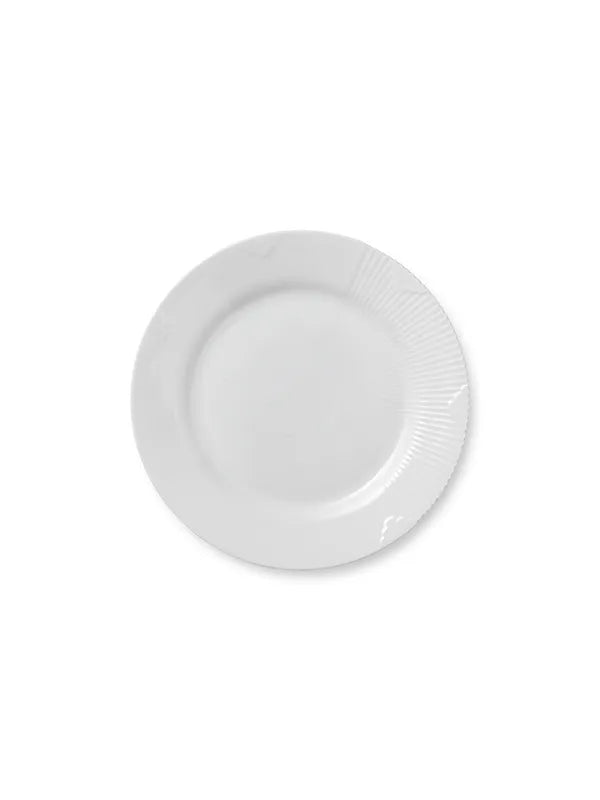 Royal Copenhagen Hvid Elements, tallerken 22 cm - 1 - Jacobsen Plus