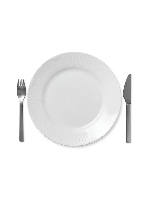 Royal Copenhagen Hvid Elements, tallerken 26 cm - 2 - Jacobsen Plus