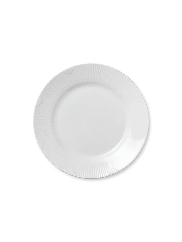 Royal Copenhagen Hvid Elements, tallerken 26 cm - 1 - Jacobsen Plus
