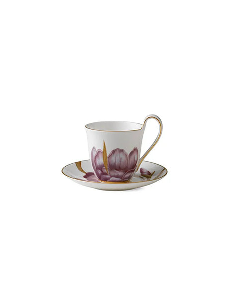 Royal Copenhagen Flora højhankskop med underkop, Iris - 1 - Jacobsen Plus