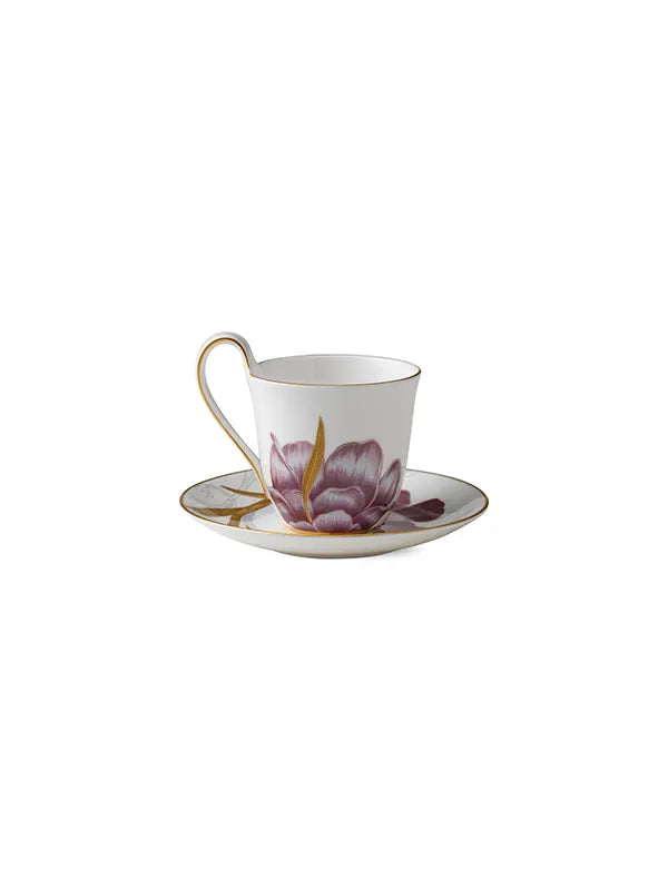 Royal Copenhagen Flora højhankskop med underkop, Iris - 4 - Jacobsen Plus