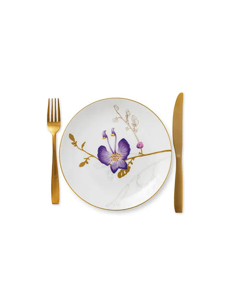 Royal Copenhagen Flora tallerken 22 cm, Stedmoderblomst - 2 - Jacobsen Plus