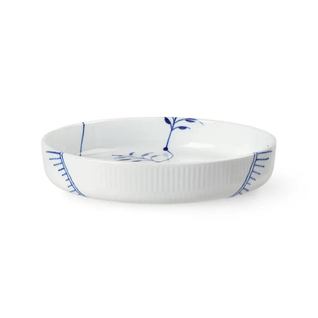 Royal Copenhagen Blå Mega Riflet, rundt ovnfast fad 27 cm - 1 - Jacobsen Plus