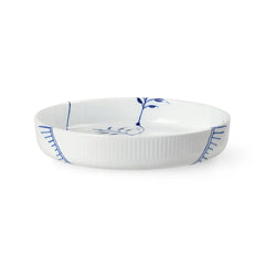 Royal Copenhagen Blå Mega Riflet, rundt ovnfast fad 27 cm