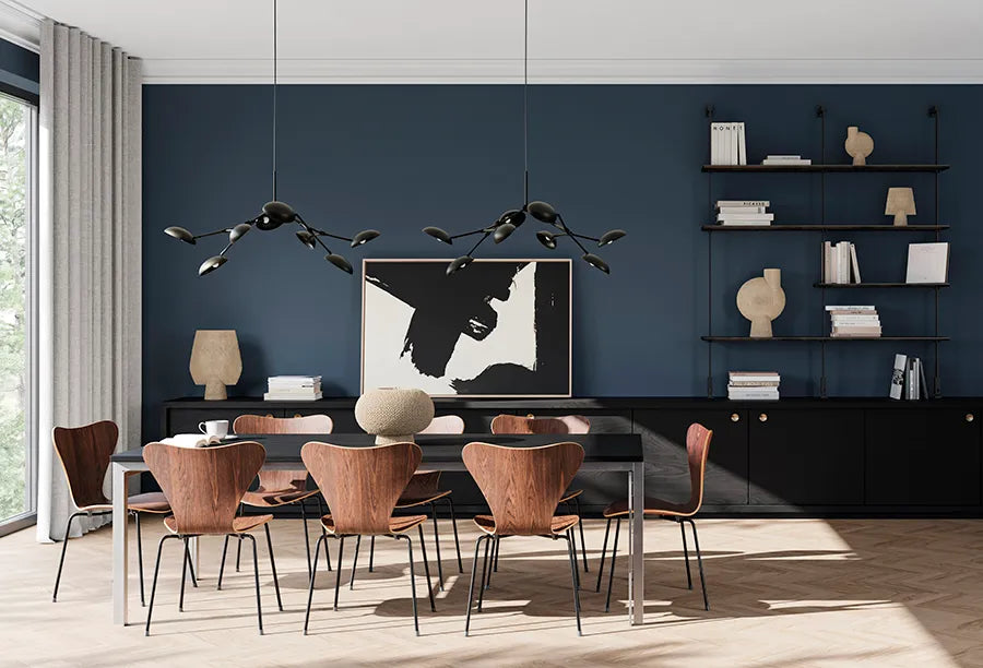 Drop Chandelier, mini burned black fra 101 Copenhagen