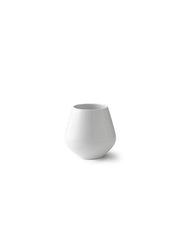 Royal Copenhagen Hvid Riflet, mellem vase 15 cm