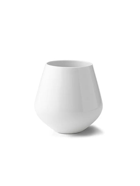 Royal Copenhagen Hvid Riflet, stor vase 20,5 cm - 1 - Jacobsen Plus