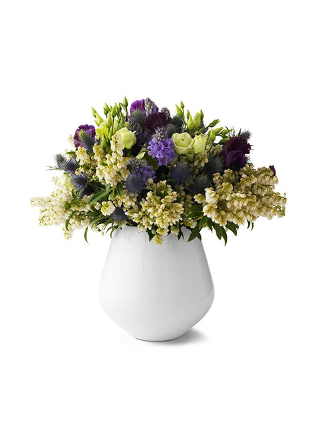 Royal Copenhagen Hvid Riflet, stor vase 20,5 cm - 2 - Jacobsen Plus