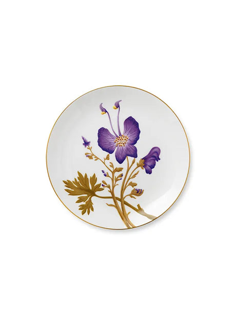 Royal Copenhagen Flora tallerken 27 cm, Stedmoderblomst - 1 - Jacobsen Plus