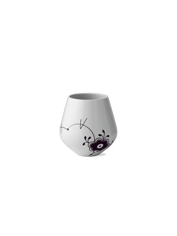 Royal Copenhagen Sort mega Riflet, vase 15 cm