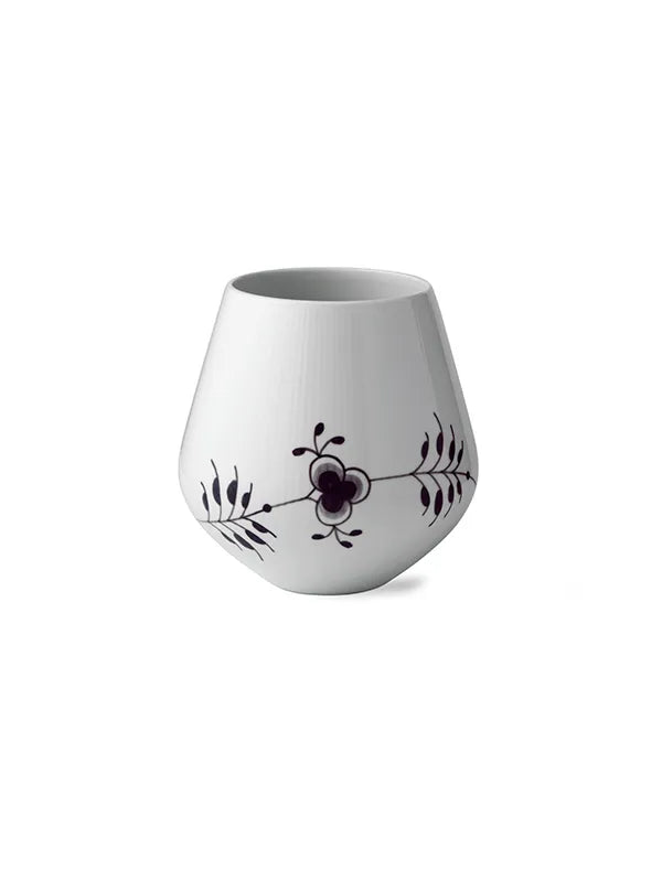 Royal Copenhagen Sort Mega Riflet, vase 20,5 cm - 1 - Jacobsen Plus