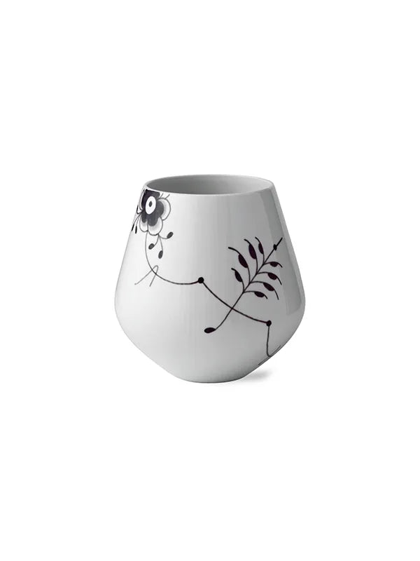 Royal Copenhagen Sort Mega Riflet, vase 20,5 cm
