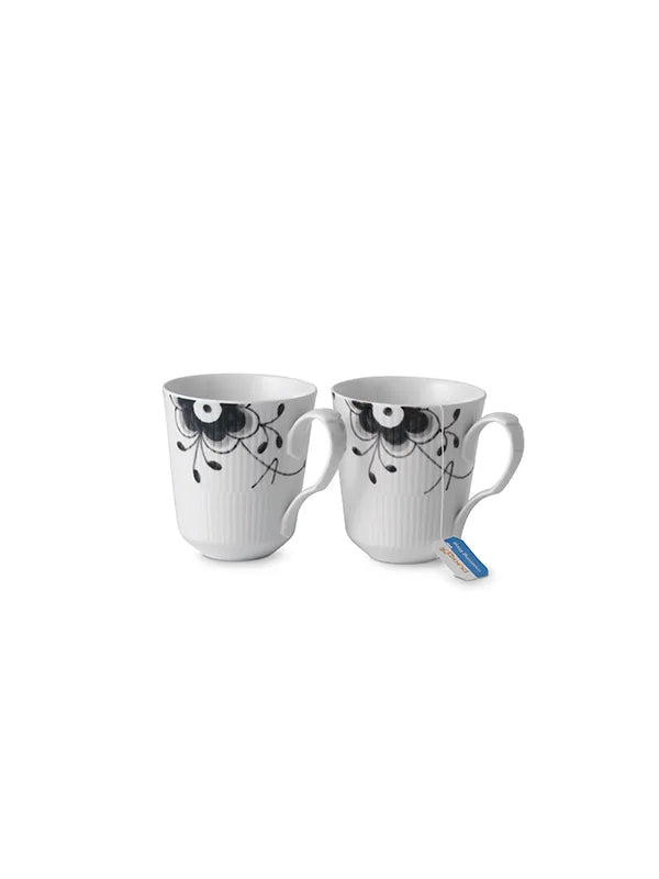 Royal Copenhagen Sort Mega Riflet, 2-pak krus 37 cl - 3 - Jacobsen Plus