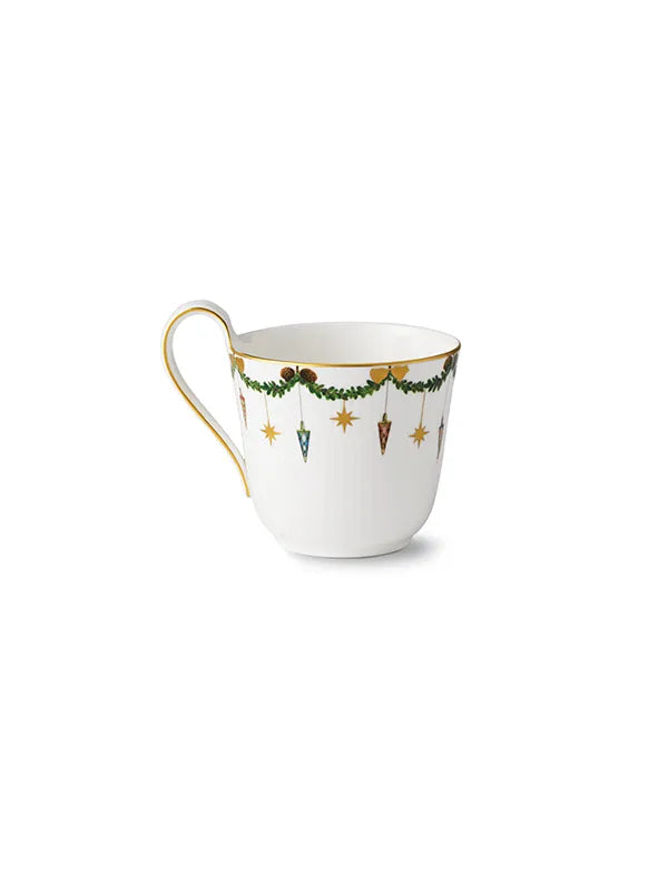 Royal Copenhagen Stjerne Riflet Jul, højhankskop 33 cl