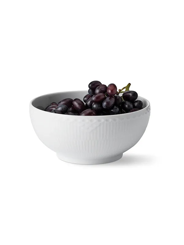 Royal Copenhagen Hvid Halvblonde, skål 110 cl, 18 cm