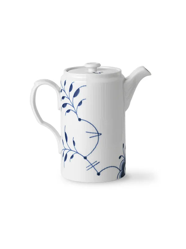 Royal Copenhagen Blå Mega Riflet, kande med låg 1,1 l