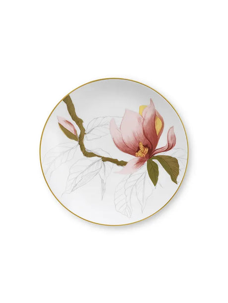 Royal Copenhagen Flora tallerken 19 cm, Magnolia - 1 - Jacobsen Plus