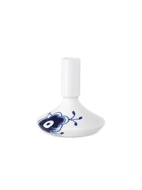 Royal Copenhagen Blå Mega Riflet, lysestage 12 cm - 1 - Jacobsen Plus