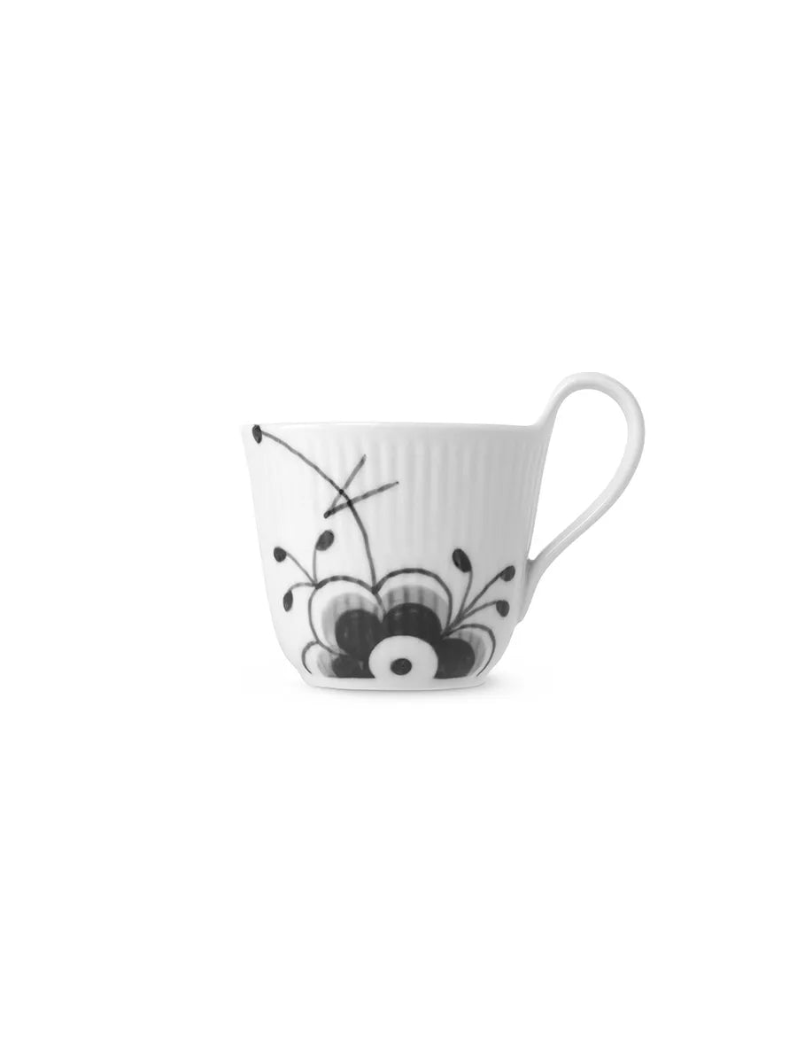 Royal Copenhagen Sort Mega Riflet, højhankskop 25 cl - 3 - Jacobsen Plus