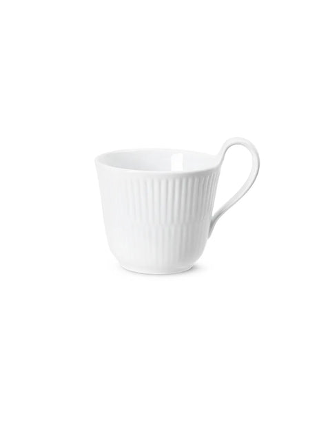 Royal Copenhagen Hvid Riflet, højhankskop 25 cl - 1 - Jacobsen Plus