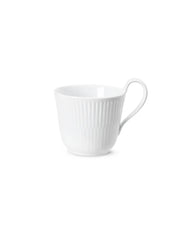 Royal Copenhagen Hvid Riflet, højhankskop 25 cl