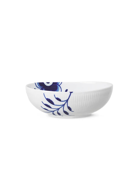 Royal Copenhagen Blå Mega Riflet, oval skål 37 cl - 2 - Jacobsen Plus
