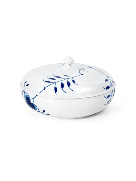 Royal Copenhagen Blå Mega Riflet, skål m. låg 130 cl - 3 - Jacobsen Plus