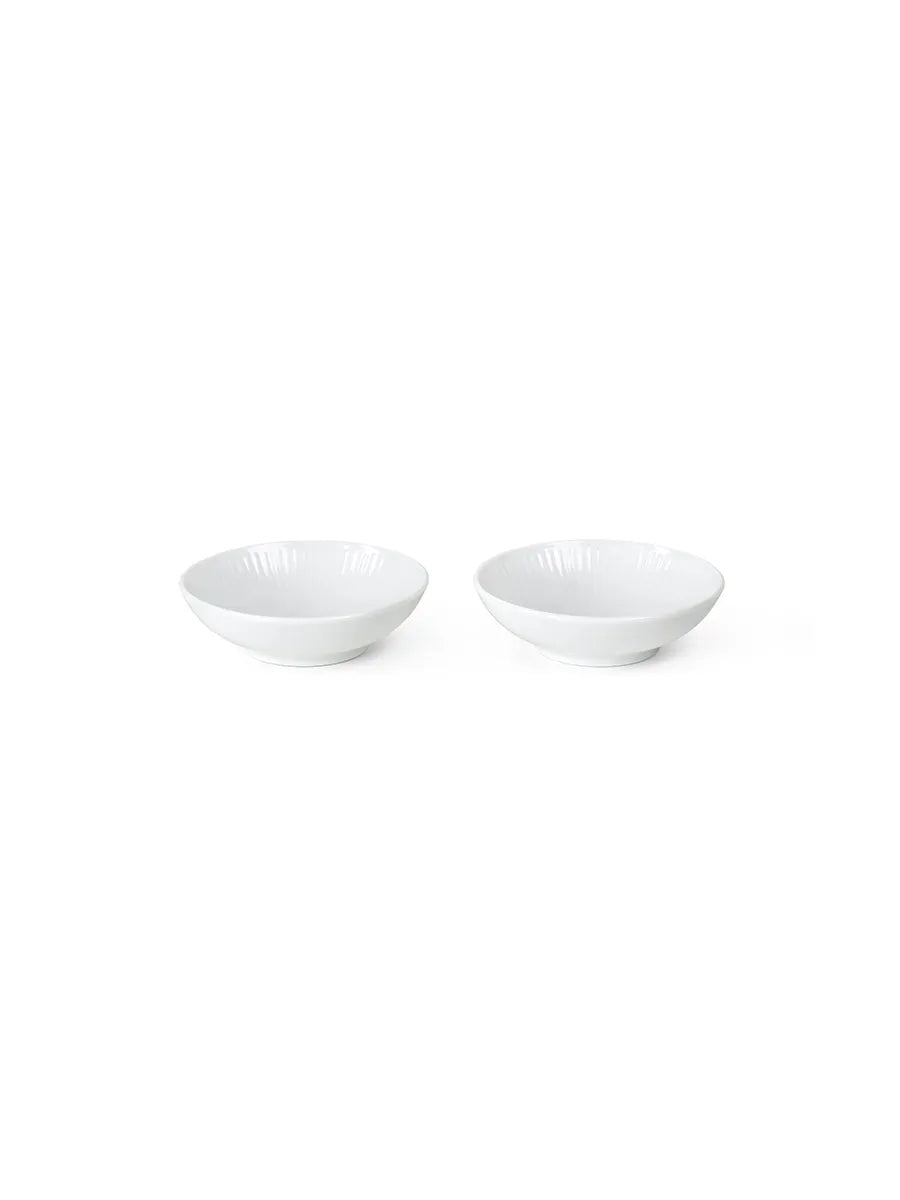 Royal Copenhagen Hvid Riflet, skål 9 cl 2-pak - 1 - Jacobsen Plus