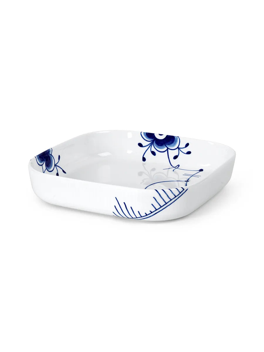 Royal Copenhagen Blå Mega Riflet, firkantet ovnfast fad 25 x 25cm - 5 - Jacobsen Plus