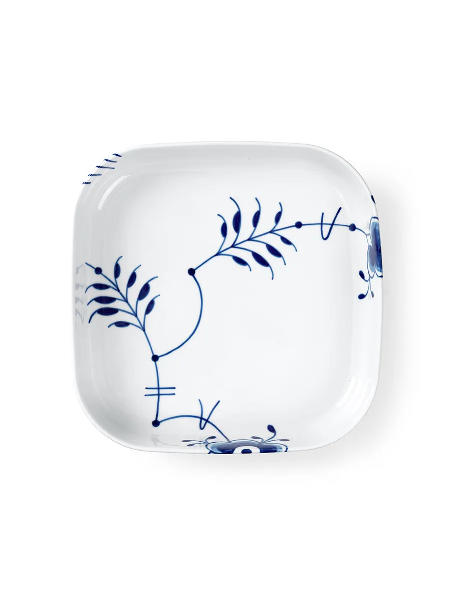 Royal Copenhagen Blå Mega Riflet, firkantet ovnfast fad 25 x 25cm