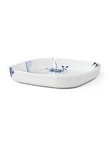 Royal Copenhagen Blå Mega Riflet, firkantet ovnfast fad 30 x 30cm