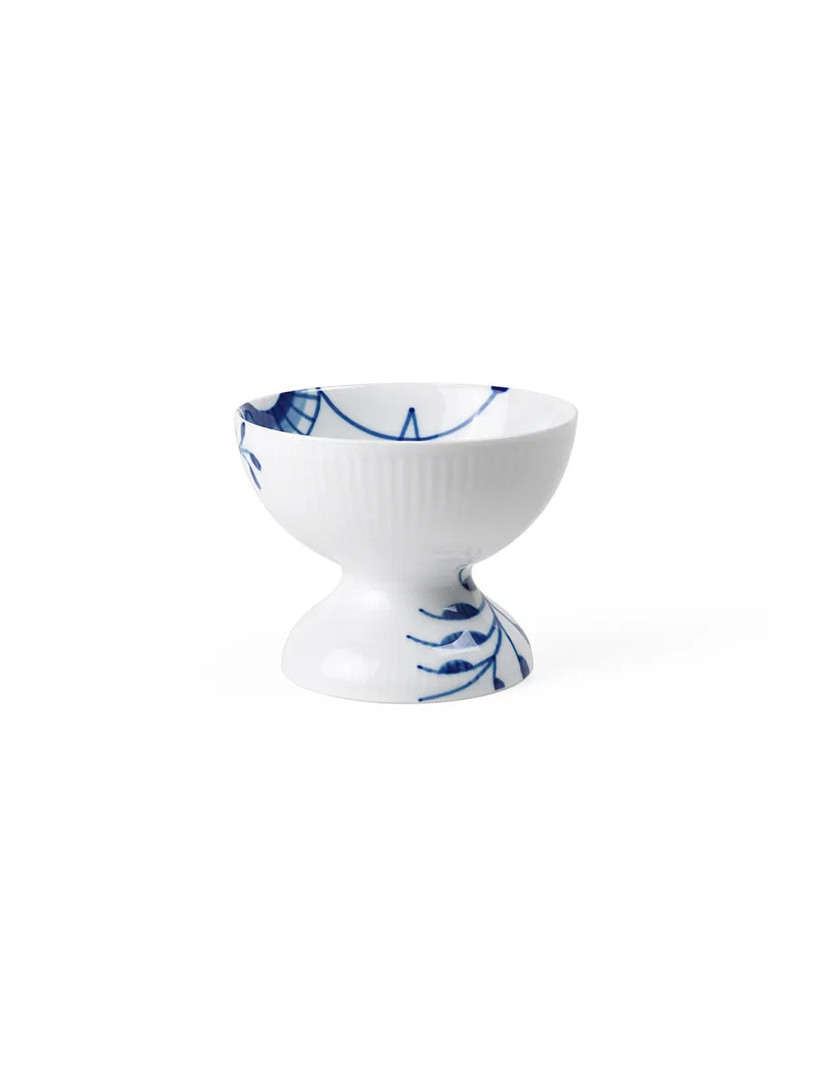 Royal Copenhagen Blå Mega Riflet Skål på fod, 8 cm - 3 - Jacobsen Plus