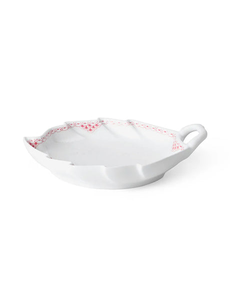 Royal Copenhagen Koral Riflet Blonde Bladformet asiet, 23 cm - 3 - Jacobsen Plus