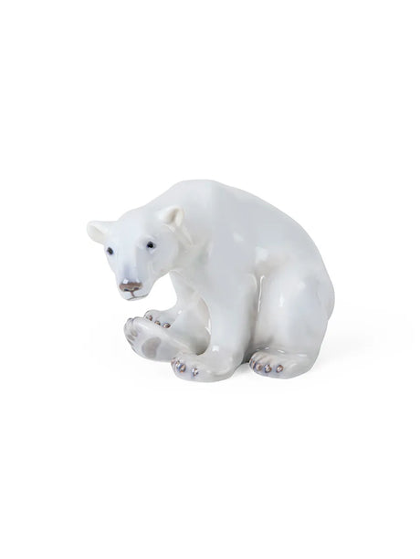 Royal Copenhagen Figurine Isbjørn, siddende 12 cm - 1 - Jacobsen Plus