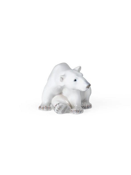 Royal Copenhagen Figurine Isbjørn, siddende 12 cm - 3 - Jacobsen Plus