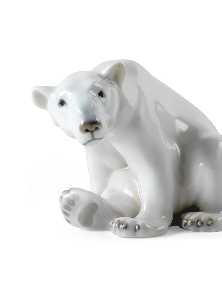 Royal Copenhagen Figurine Isbjørn, siddende 12 cm - 4 - Jacobsen Plus