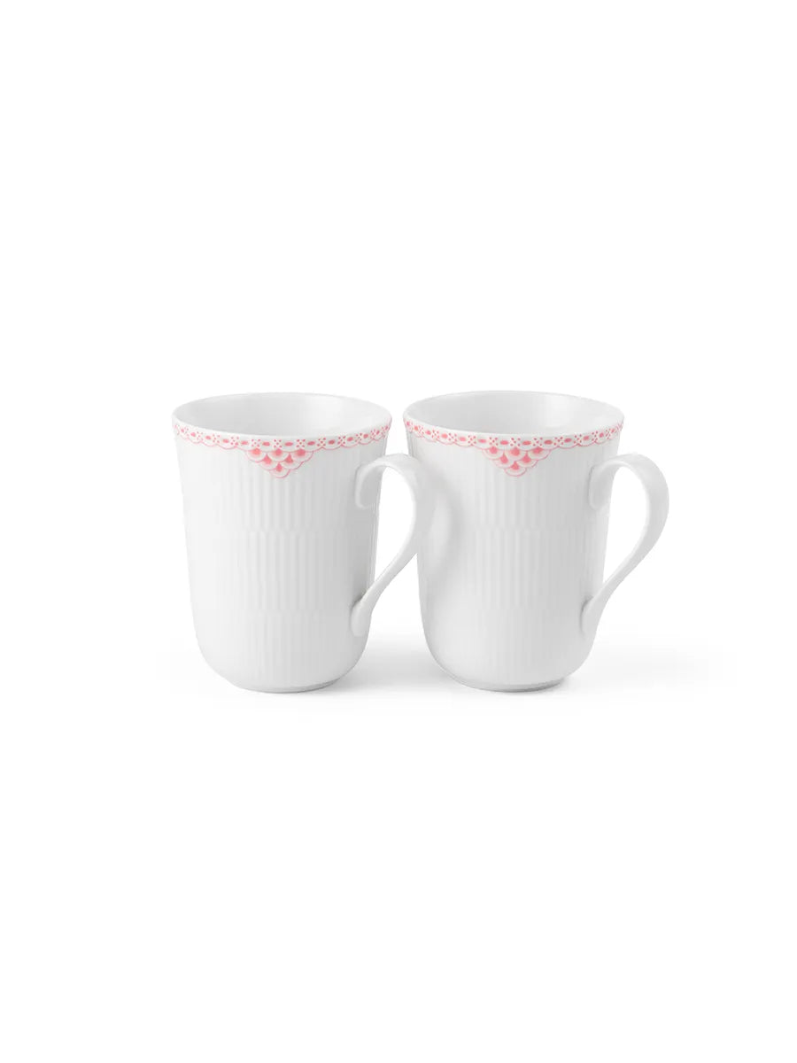 Royal Copenhagen Koral Riflet Blonde, 2-pak krus 36 cl - 1 - Jacobsen Plus