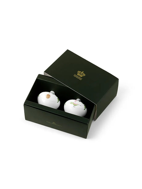 Royal Copenhagen Stjerne Riflet Jul, Ornament sæt - 5 - Jacobsen Plus