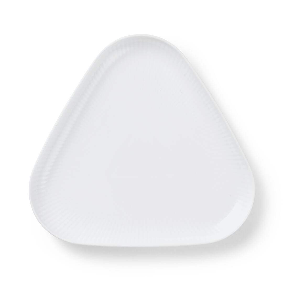 Hvid Riflet fad fra Royal Copenhagen - 1 - Jacobsen Plus