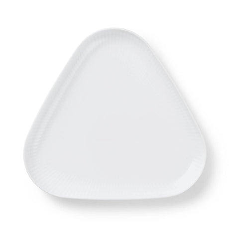 Hvid Riflet fad fra Royal Copenhagen - 1 - Jacobsen Plus